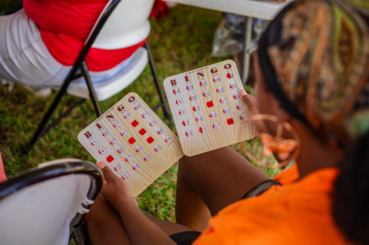 Creole French Bingo cards in play
